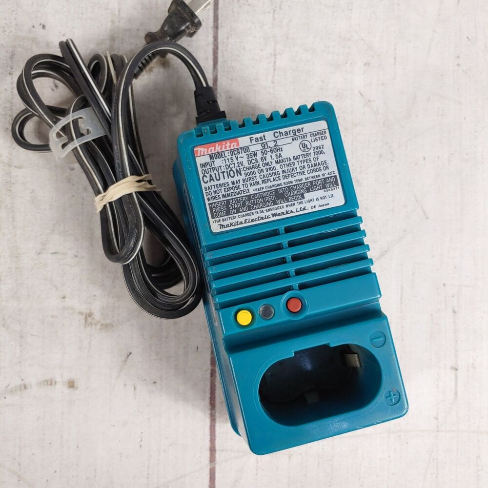 VTG Makita DC9700 Fast Battery Charger 7.2V 9.6V Cordless Power TESTED WORKING